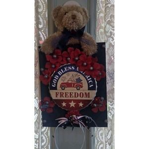 250 Anniversary America Door Sign 4th of July US 250  Freedom God Bless America